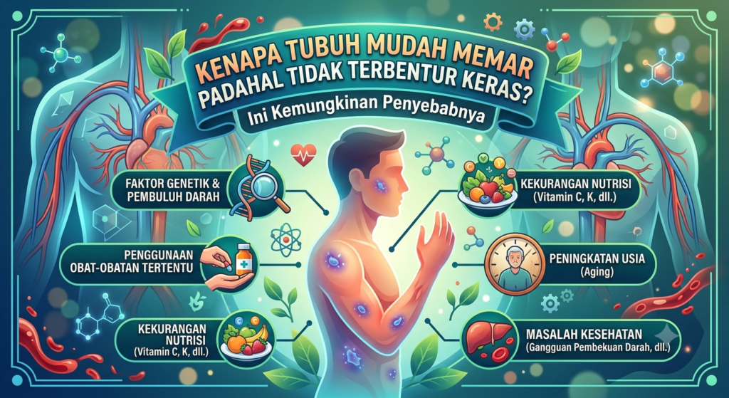 Kenapa Tubuh Mudah Memar Padahal Tidak Terbentur Keras? Ini Kemungkinan Penyebabnya
