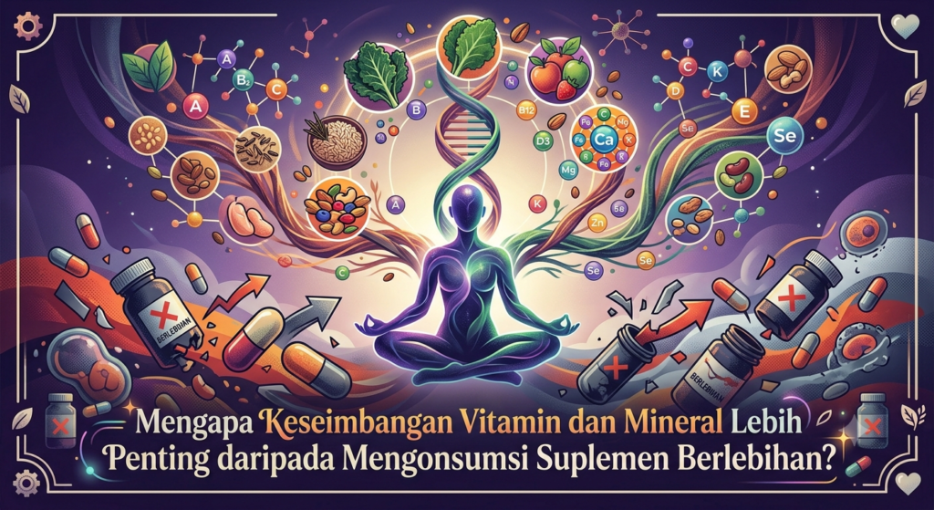Mengapa Keseimbangan Vitamin dan Mineral Lebih Penting daripada Mengonsumsi Suplemen Berlebihan?