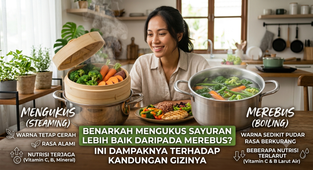 Benarkah Mengukus Sayuran Lebih Baik daripada Merebus? Ini Dampaknya terhadap Kandungan Gizinya