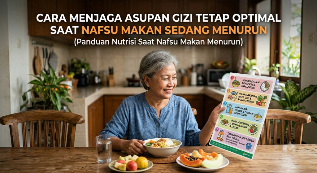Cara Menjaga Asupan Gizi Tetap Optimal Saat Nafsu Makan Sedang Menurun