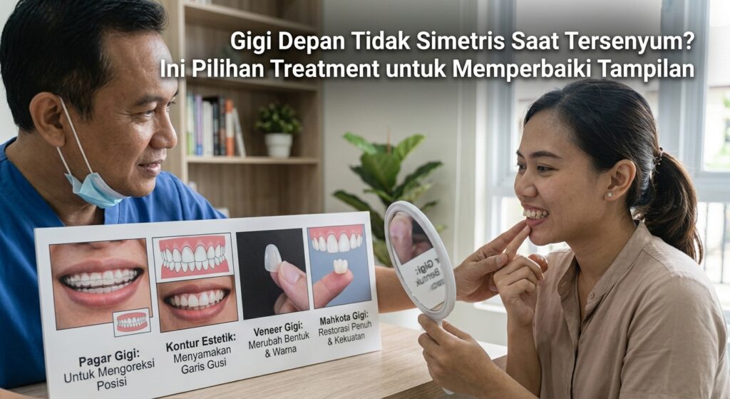 Gigi Depan Tidak Simetris Saat Tersenyum? Ini Pilihan Treatment untuk Memperbaiki Tampilan