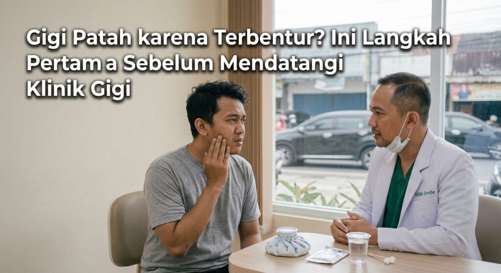 Gigi Patah karena Terbentur? Ini Langkah Pertama Sebelum Mendatangi Klinik Gigi