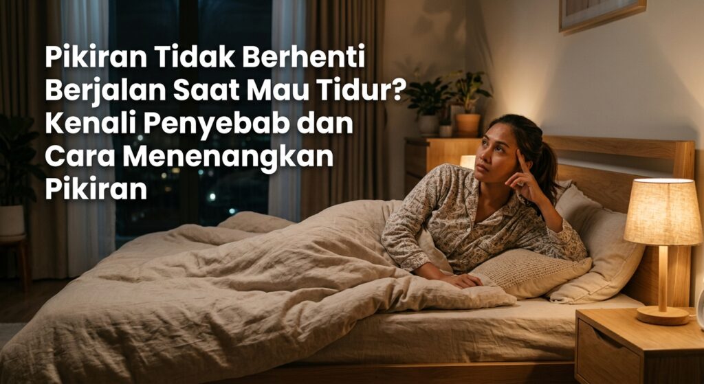 Pikiran Tidak Berhenti Berjalan Saat Mau Tidur? Kenali Penyebab dan Cara Menenangkan Pikiran