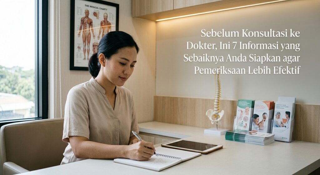 Sebelum Konsultasi ke Dokter, Ini 7 Informasi yang Sebaiknya Anda Siapkan agar Pemeriksaan Lebih Efektif