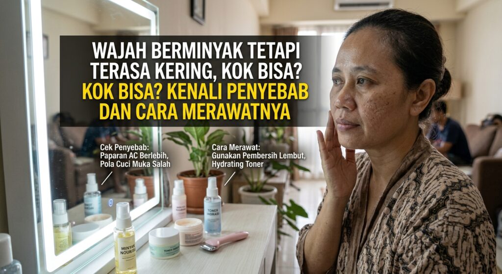 Wajah Berminyak tetapi Terasa Kering, Kok Bisa? Kenali Penyebab dan Cara Merawatnya